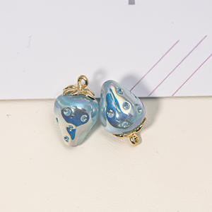 Perles en lucite en forme de fraise pour la fabrication de bijoux DIY, chaîne de téléphone portable, accessoires de porte-clés - Product Image 6