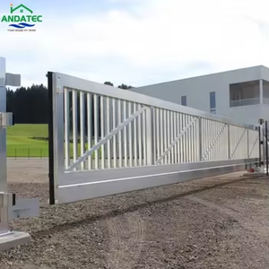 Porte coulissante automatique sans rail en alliage d'aluminium, porte translative suspendue en porte-à-faux pour villa, jardin, entrepôt, usine - Product Image 5