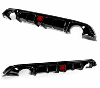 Diffuseur arrière avec feu stop LED, spoiler de pare-chocs arrière sport, kit carrosserie pour Infiniti Q60 2017-2022