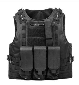 Gilet tactique de chasse pour hommes, camouflage noir, TV46 A62, pour activités de plein air et jeux CS. - Product Image 1