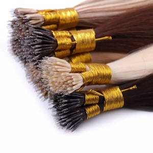 Extensiones de Cabello Metálicas Nano de Varias Longitudes y Colores, 100% Cabello Humano Remy, Juego Completo para Salón de Belleza, Venta al por Mayor y Uso Personal - Product Image 1