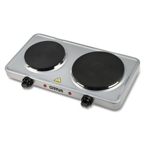 Placa eléctrica 2 zonas (D18,5;15,5cm) Caldos Silver G10122 (46x28x7cm) 2500W - Product Image 1