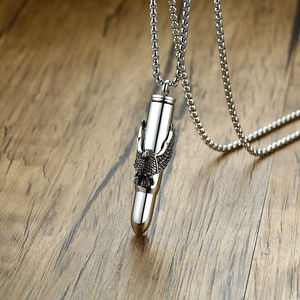 Moda <span class=keywords><strong>bullet</strong></span> kül kolye hip hop özel kolye kremasyon için süblimasyon urn kolye kül - Product Image 3