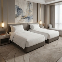 Projets commerciaux de mobilier de chambre d'hôtel : Solution clé en main pour la décoration intérieure, ensemble complet de chambres d'hôtel, canapés-lits, tables, armoires