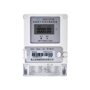 Bluetooth with System Single Phase Suspension Smart Prepaid Electric Sub Meter for Rental Apartment School DDSY1877