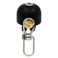 Sonnette de vélo rétro en alliage noir, son fort, pour vélos de montagne, de route, à vitesse fixe, pliables, accessoire de cyclisme
