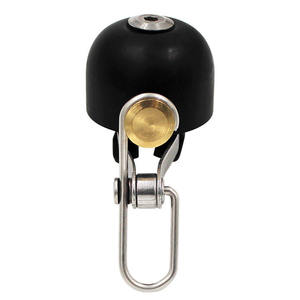 <b>Retro</b> Bicycle Bell Black Alloy Loud Sound For Mountain Road Fixed Gear Folding <b>Bikes</b> Riding Accessory - Product Image 3