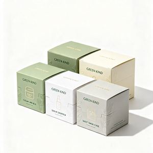 Cosmetic Rigid Boxes <b>Lipstick</b> <b>Case</b> Powder Compact Lip Gloss Kit Gold Foil Logo Ivory Board Rectangle High-End - Product Image 4