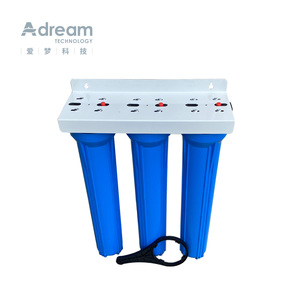 3 Giai Đoạn 20 Inch Hệ Thống Lọc Nước Nhà Ở Bộ Lọc Nước Nhà Ở Bộ Lọc Nước Ba Màu Xanh - Product Image 3