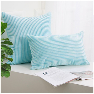 Vỏ gối vuông trang trí mềm mại bằng vải gân/ - Product Image 3