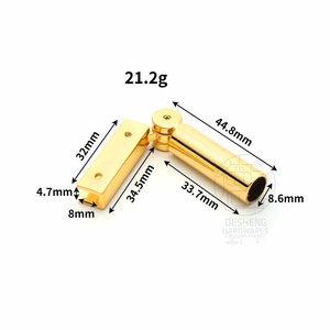 Hebilla de clip de aleación de zinc simple Reloj colgante Clip lateral con gancho de mano Bolsa Correa de hombro Hebilla Técnica de chapado - Product Image 1