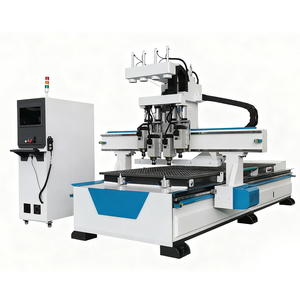 मल्टी हेड रोटरी बड़ा लकड़ी cnc राउटर 4 अक्ष cnc राउटर मशीन स्वचालित उपकरण परिवर्तन के साथ - Product Image 4