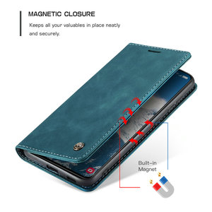 Étui en cuir PU magnétique de luxe CaseMe pour <span class=keywords><strong>smartphone</strong></span> S24 Ultra, coque rabattable antichoc avec design en relief - Product Image 4