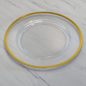 Wholesale Luxury Style Round Plastic Charger <b>Plate</b> 33cm Durable Table Decoration for Weddings Events Hotels - Product Image 4