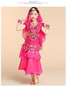 Sıcak satış profesyonel egzotik dans kostümleri kızın oryantal dans <span class=keywords><strong>Bollywood</strong></span> performans kıyafeti - Product Image 4