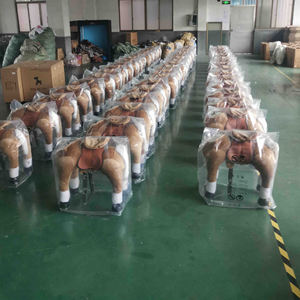 S/<span class=keywords><strong>M</strong></span>/L廉价毛绒动物骑行快乐岛机械行走马 - Product Image 5