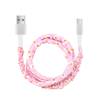 Câble de charge en tissu élégant 3 en 1, câble de charge multi-USB pour iPhone, Android, Type C, câble de charge rapide