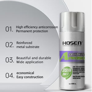Pintura en Aerosol HOSEN 65% Zinc Al Mg, Reparación de Pintura en Aerosol, Anticorrosión, Uso Industrial - Product Image 1