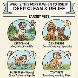 Shampoo Sgrassante e Detergente Profondo per Cani all'Arancia Dolce a Marchio Privato, Naturale, Lenisce la Pelle Pruriginosa e Rende Lucente, per Pelo Sporco - Product Image 2