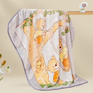 Mantas de bebé Raschel de felpa extra grande de microfibra de poliéster 100% de lujo al por mayor personalizadas de punto para uso en viajes hospitalarios - Product Image 4