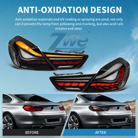 Feux arrière LED fumés noirs pour BMW Série 6 F06 F12 F13 M6 640i 650i 2011-2018 – Lentille de remplacement améliorée, étanche et durable