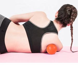 เลเซอร์แกะสลักโลโก้6.3cm การออกกำลังกายเท้าคอหลังกล้ามเนื้อพังผืดสีเดียวยืดโยคะนวดลาครอส - Product Image 5