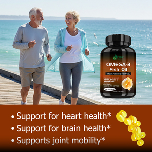 Factory Wholesale Omega 3 Fish Oil Softgels Formulated to Support Heart Brain Eynhealth Dieary <b>Supplement</b> Immune Defense Softgel - Product Image 3