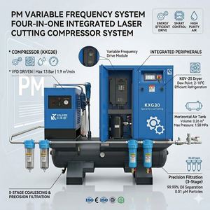 เครื่องอัดอากาศแบบสกรูโรตารี่ KELAIDE 30kW 10 บาร์ ประสิทธิภาพสูง 4 in 1 สำหรับงานตัดด้วยเลเซอร์ - Product Image 6