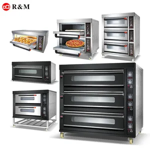 Bäckerei schöne elektrische Arbeits platte Nüsse 2k Platte Kartoffel Lavash Ce Hamburger Burger Brot Kuchen Backofen 2 in1 Kammer besten Croissant