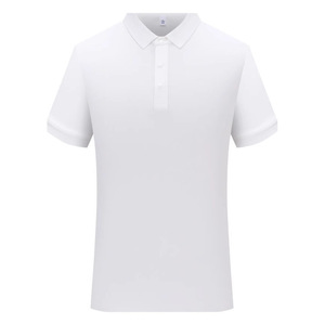 Polo 180g en polyester à séchage rapide, couleur unie, vêtement de travail, logo brodé personnalisé, publicité d'entreprise, usage quotidien - Product Image 1