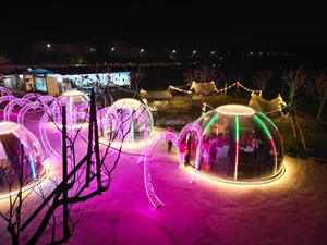 Maison à vendre, dôme en plastique à bulles, lits doubles, petite maison en forme de dôme <span class=keywords><strong>transparente</strong></span> d'hôtel, tentes d'extérieur de haute qualité à bas prix - Product Image 3