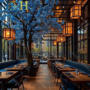 Pareja <span class=keywords><strong>Restaurante</strong></span> de lujo Diseño Fácil de limpiar <span class=keywords><strong>Restaurante</strong></span> de madera Bar Mostrador Personalizado Durable Juego de comedor de lujo - Product Image 2