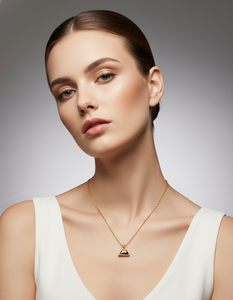 Collar de Diamantes Raros Naturales en Oro Amarillo de 14k, Estilo Sal y Pimienta, Romántico y Elegante, Joyería Unisex para Regalo - Product Image 4