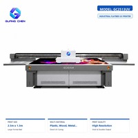 Mesin Cetak Digital Format Besar Industri Presisi Tinggi 2.5x1.3m UV Flatbed Printer GC2513UV untuk Kayu Akrilik Logam