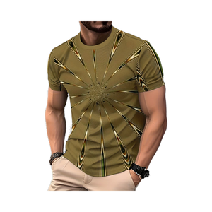 Mùa Hè Mới Trừu Tượng Sáng Tạo Bị Hỏng 3D In Kỹ Thuật Số Người Đàn Ông Của T-Shirt Đường Phố Thời Trang Ngắn Tay Tùy Chỉnh 100% Polyester - Product Image 1