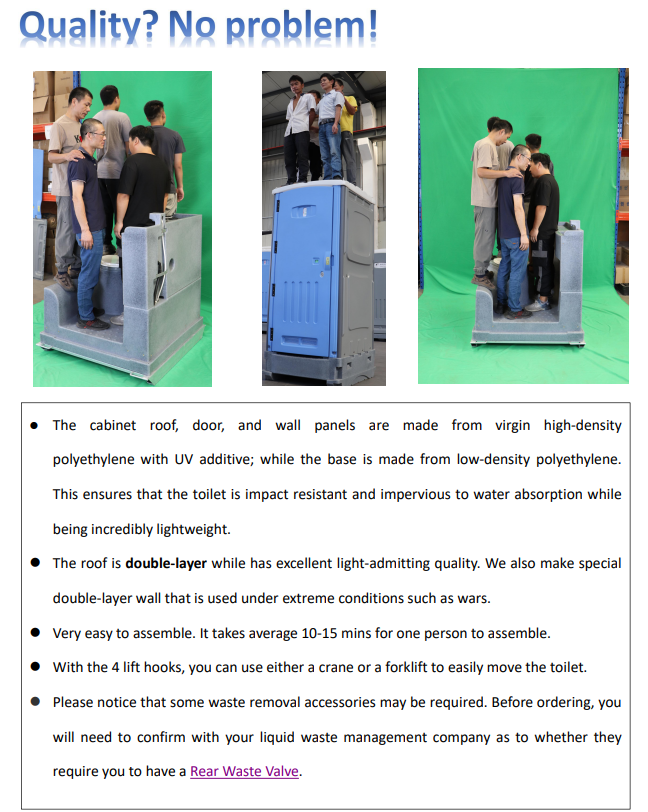 High Quality Wholesale Prefab Toilet Portable Toilets Public Restroom for Outdoor Rental - Image 3