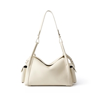 Sac fourre-tout de luxe en cuir véritable avec fermeture éclair étanche, design personnalisé OEM ODM, sac à bandoulière grande capacité pour femme