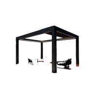 Pergola en aluminium d'extérieur, directement de l'usine, imperméable, gazebo bioclimatique à lames orientables pour bord de piscine