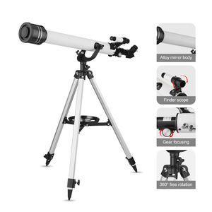 60700-b Nhà máy cung cấp <span class=keywords><strong>60mm</strong></span> Khẩu độ 70mm Độ dài tiêu cự kính thiên văn khúc xạ cho người mới bắt đầu người lớn với lớp phủ FMC Hợp kim nhôm - Product Image 2