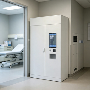 Fabricant de kiosques d'apothiques à écran tactile de 32 pouces en gros, grande capacité de stockage, 840 pièces, machine de distribution automatique de médicaments à bras mécanique - Product Image 1