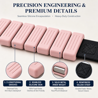 Sangles de poignet lestées ajustables en silicone texturé, 0,5 LB, 1 LB, 2 LB, avec blocs de fer et fermeture auto-agrippante, pour la résistance et le fitness