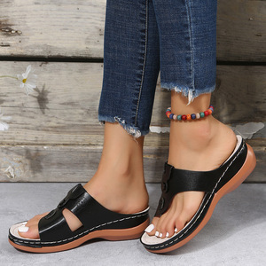 Supporto per arco Slip On pantofole Lady piattaforma antiscivolo scarpe ortopediche <span class=keywords><strong>donna</strong></span> infradito traspiranti sandali ortopedici da <span class=keywords><strong>donna</strong></span> - Product Image 3