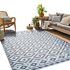 Alfombra de Polipropileno para Exteriores, Multifuncional, Ecológica, Resistente al Agua, Apta para Mascotas, Diseño de Diseñador, para Playa, Camping - Product Image 1