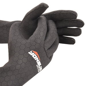 Gants de plongée YONSUB super extensibles à paume pointillée en néoprène antidérapant, cinq doigts, thermiques, pour plongée sous-marine <span class=keywords><strong>et</strong></span> snorkeling - Product Image 2