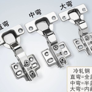บานพับไฮดรอลิกเหล็กชุบสังกะสีแบบฝัง ปิดแบบนุ่มนวล สำหรับประตูตู้ - Product Image 5