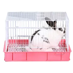 Fast Delivery Metal Wire Indoor Home Use Pet Rabbit Cage With Plastic Matting