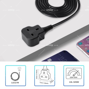 Anh Cắm Ngoài Trời Mở Rộng Chì Với Duy Nhất Phổ Outlet 20M Max Điện Mở Rộng Dây Điện Dây Điện Cho Bàn Sàn Văn Phòng - Product Image 3