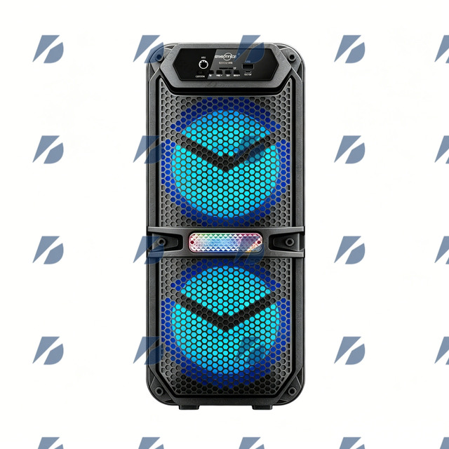 Greatnice GTS-2148 for 5.3 Waterproof LED RGB Subwoofer Portable Outdoor DJ Party Speaker FM USB 4-Inch