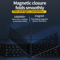 Set Keyboard dan Mouse Nirkabel, Tipis, Dapat Dilipat, Dapat Diisi Ulang, Bluetooth 2.4G, Kombinasi Keyboard Mouse untuk PC, Tablet, Laptop, Permainan Sehari-hari