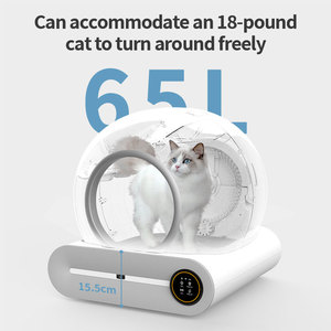 Caja de Arena Inteligente Autolimpiable para Gatos con Desodorizante de Carbón Activado, Inodoro Automático para Mascotas de Gran Capacidad, Semicerrado - Product Image 2